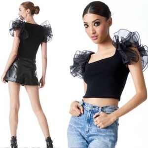 Alice + Olivia Merida Crop NWT